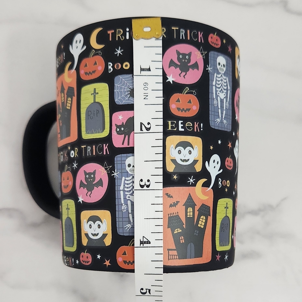 Fig & Fern Spooktacular Fun Halloween Themed Black Mug With Colorful Designs - Picture 7 of 10